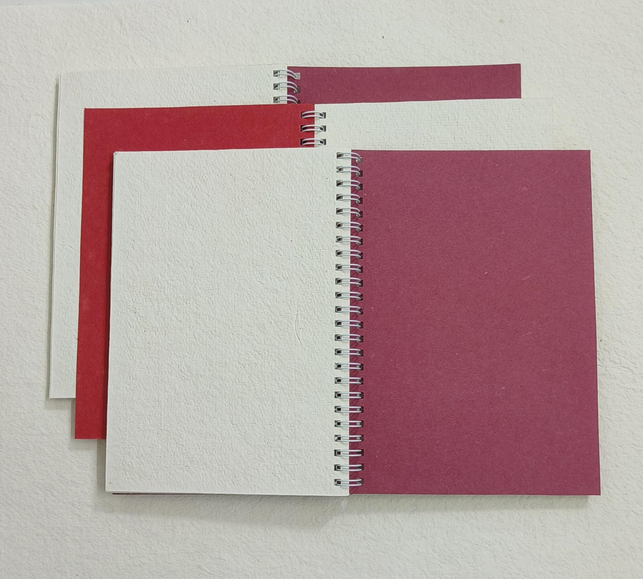 CONECO HANDMADE PAPER A5 Watercolour Sketchbook 100% Cotton Paper, 320gsm -Set of 3