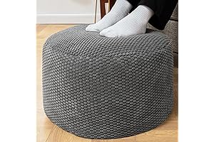 Round Velvet Pouf Ottoman with Storage for a Modern Home
