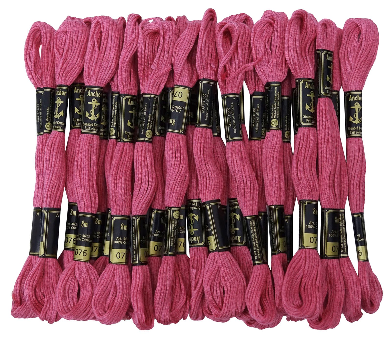 Anchor Pink Stranded Cotton Thread Floss Cross Stitch Hand Embroidery Pack Of 25 Skeins
