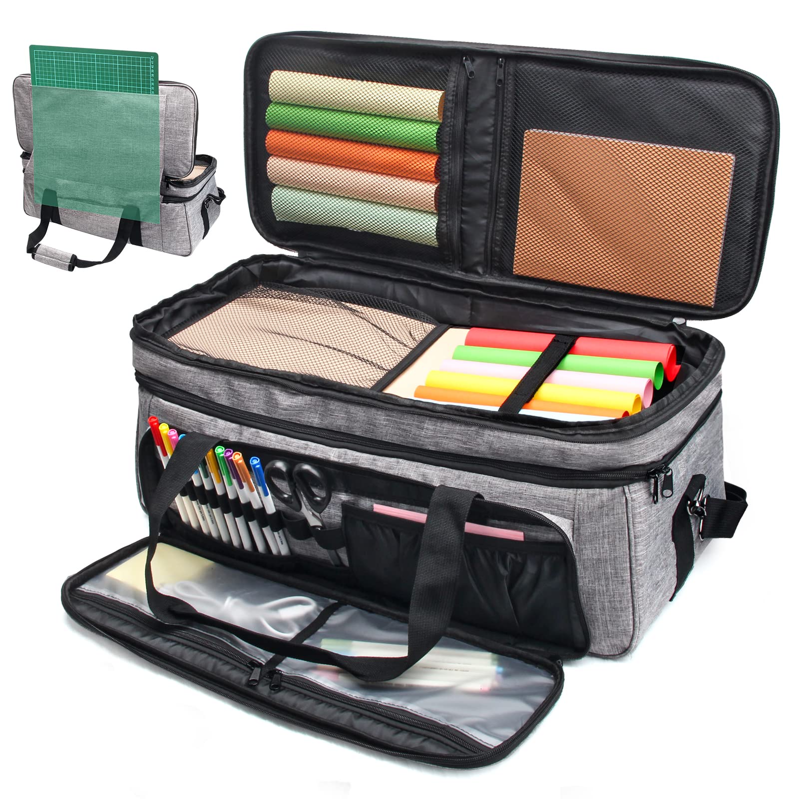 Buy Carrying Case for Cricut Explore Air 1 2 3, Luxiv DoubleLayer Bag