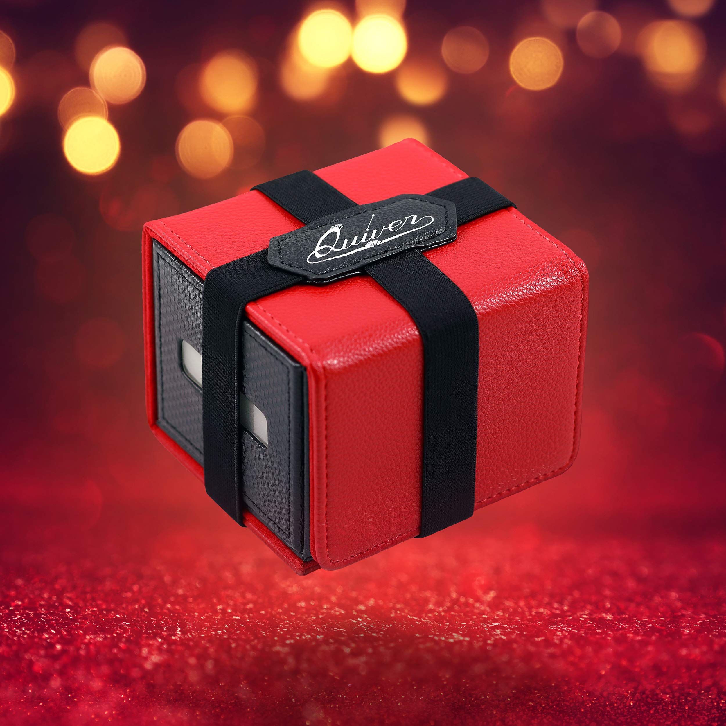 Quiver Time Red Citadel Deck Block Card Storage Box, Stores and