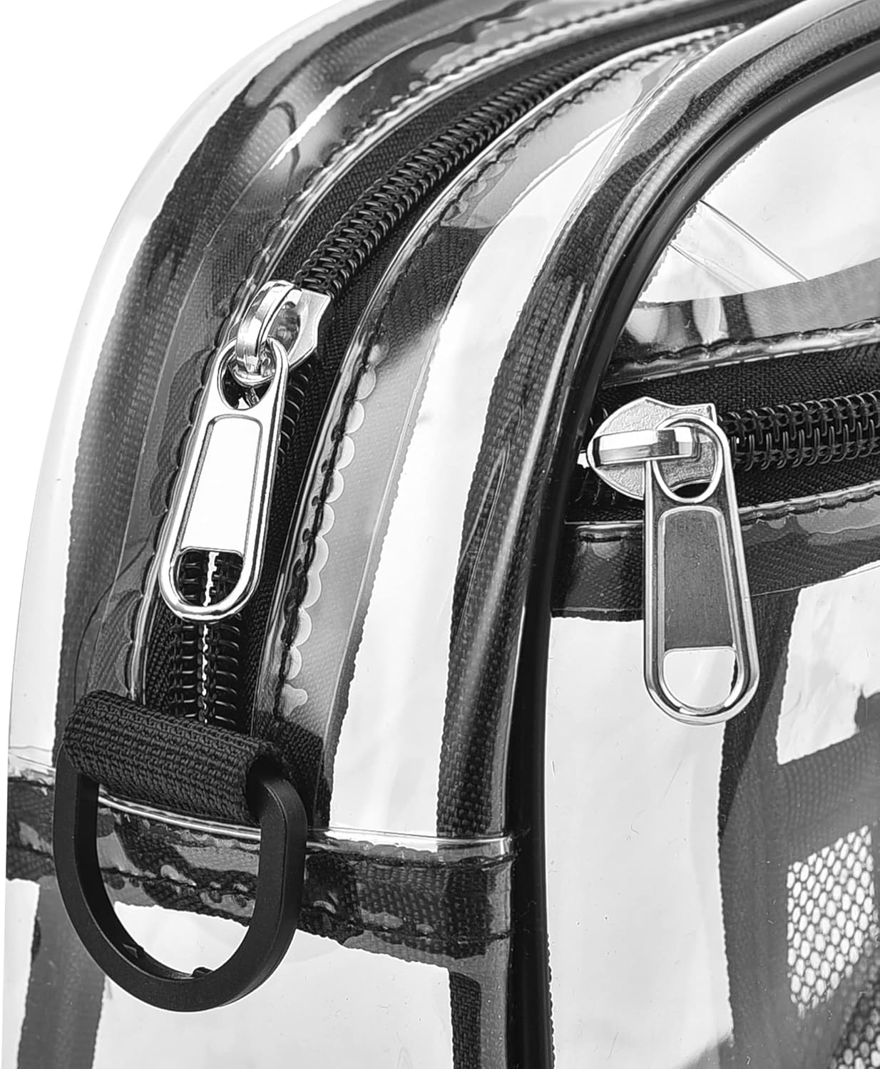 Clear Bag for Stadium Events Mini Small Clear Purse Stadium Bag for Concert Sport Work(Black-Old) - Image 7