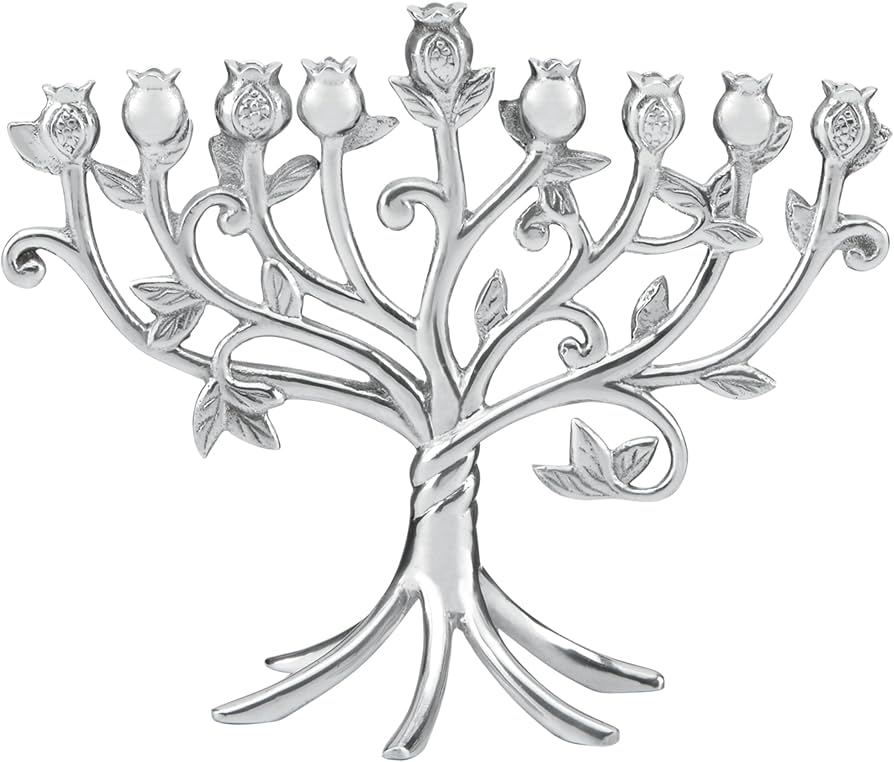 Amazon.com: Lenox Judaic Blessings Metal Menorah : Home & Kitchen