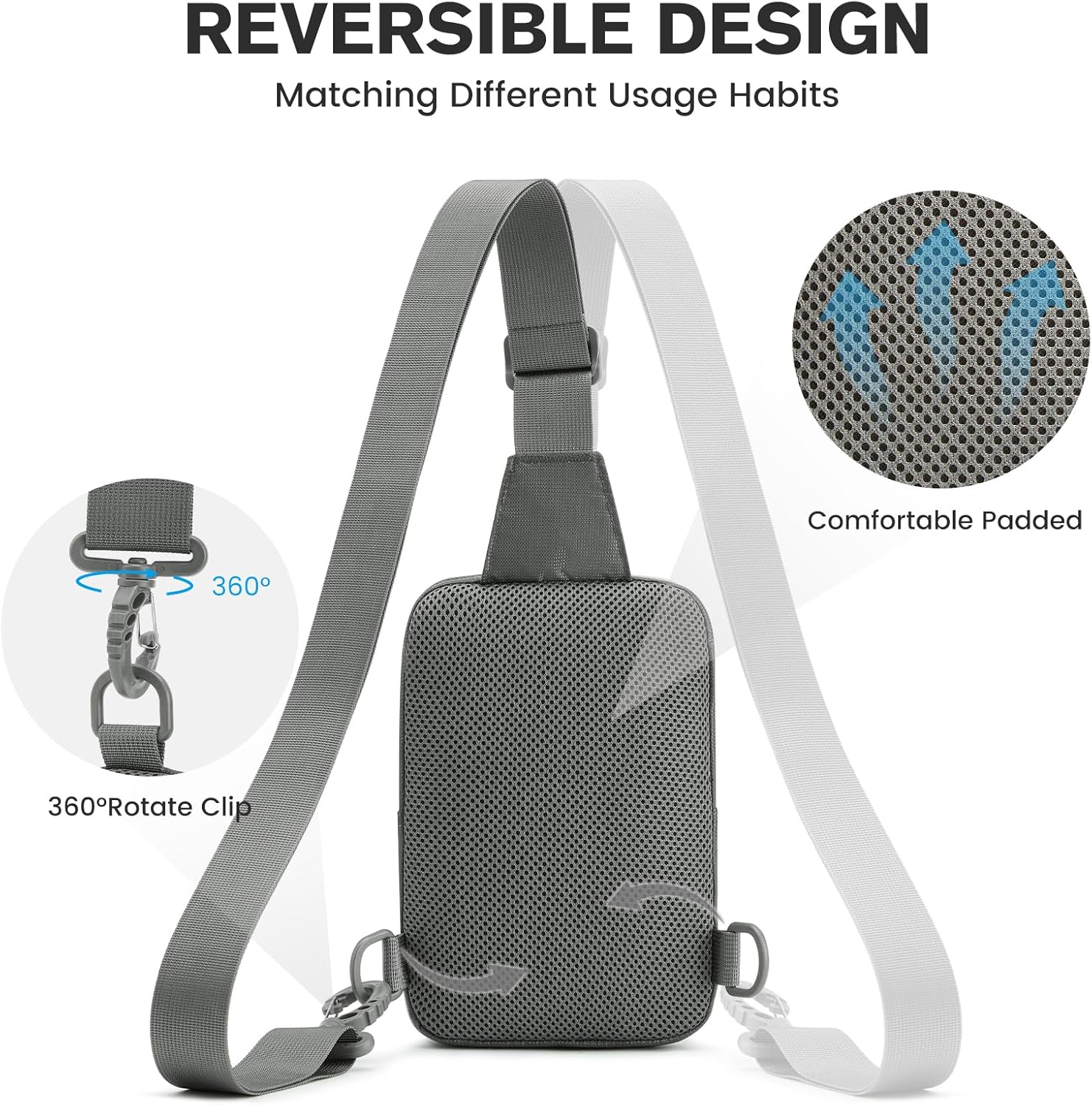 G4Free Small Crossbody Sling Bag, Mini Tactical Chest Bag Waterproof EDC Shoulder Bag for Men Women - Image 5