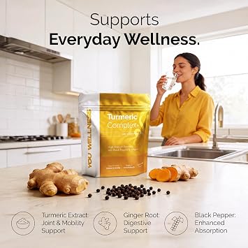 Turmeric Tablets 2500mg Extract | 95% Curcumin with Black Pepper & Ginger Complex | High Strength Turmeric Supplement | Non-GMO, 120 Count | UK Made