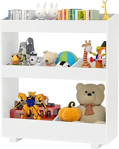 Miniatura 3 de Vhger Organizador de almacenamiento de juguetes para niños gabinete de almacenamiento de juguetes multifuncional para niños con 9 estantes de