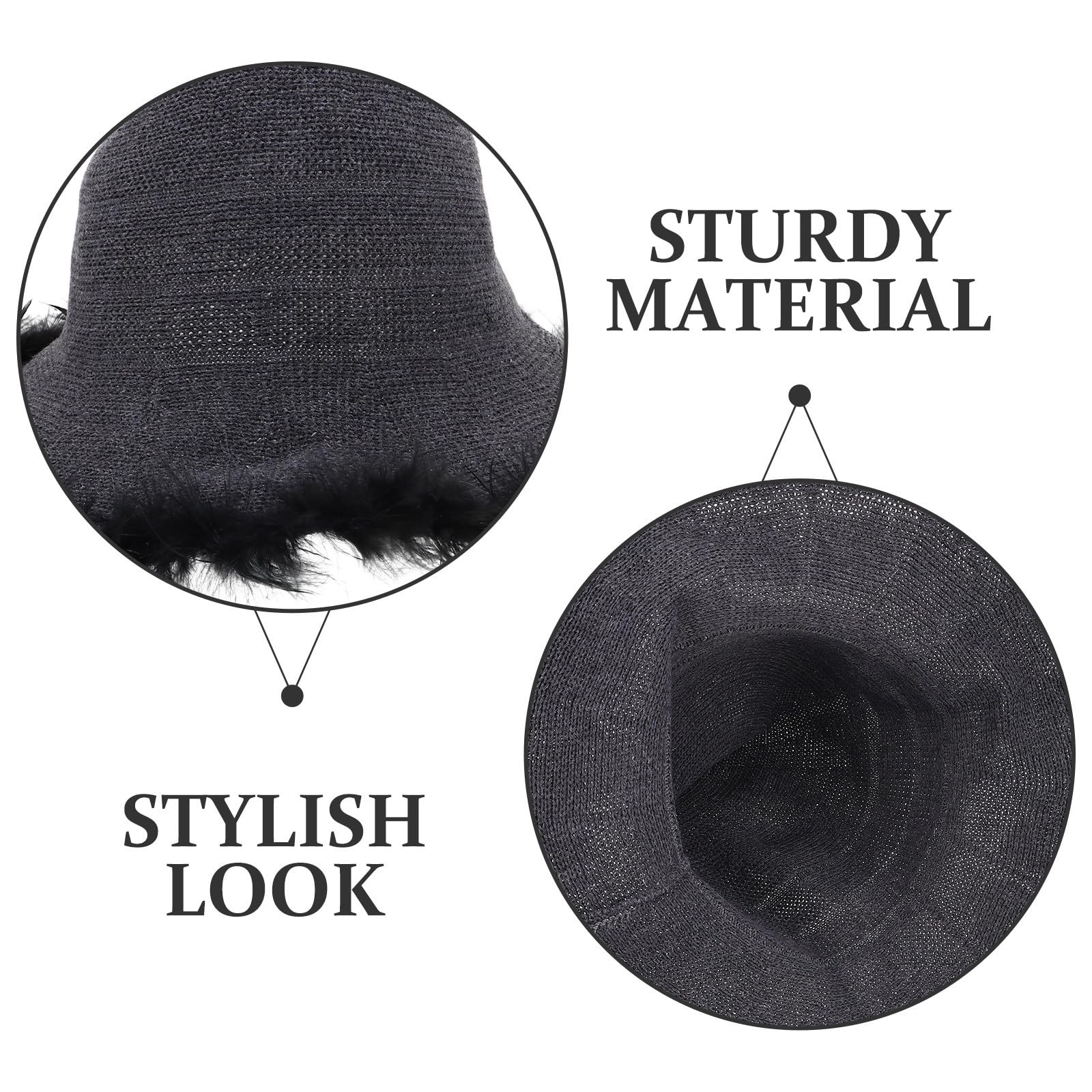 Tofficu 5 Piezas Gorro de Punto Cálido para Hombre de Lana, Estilo Vintage