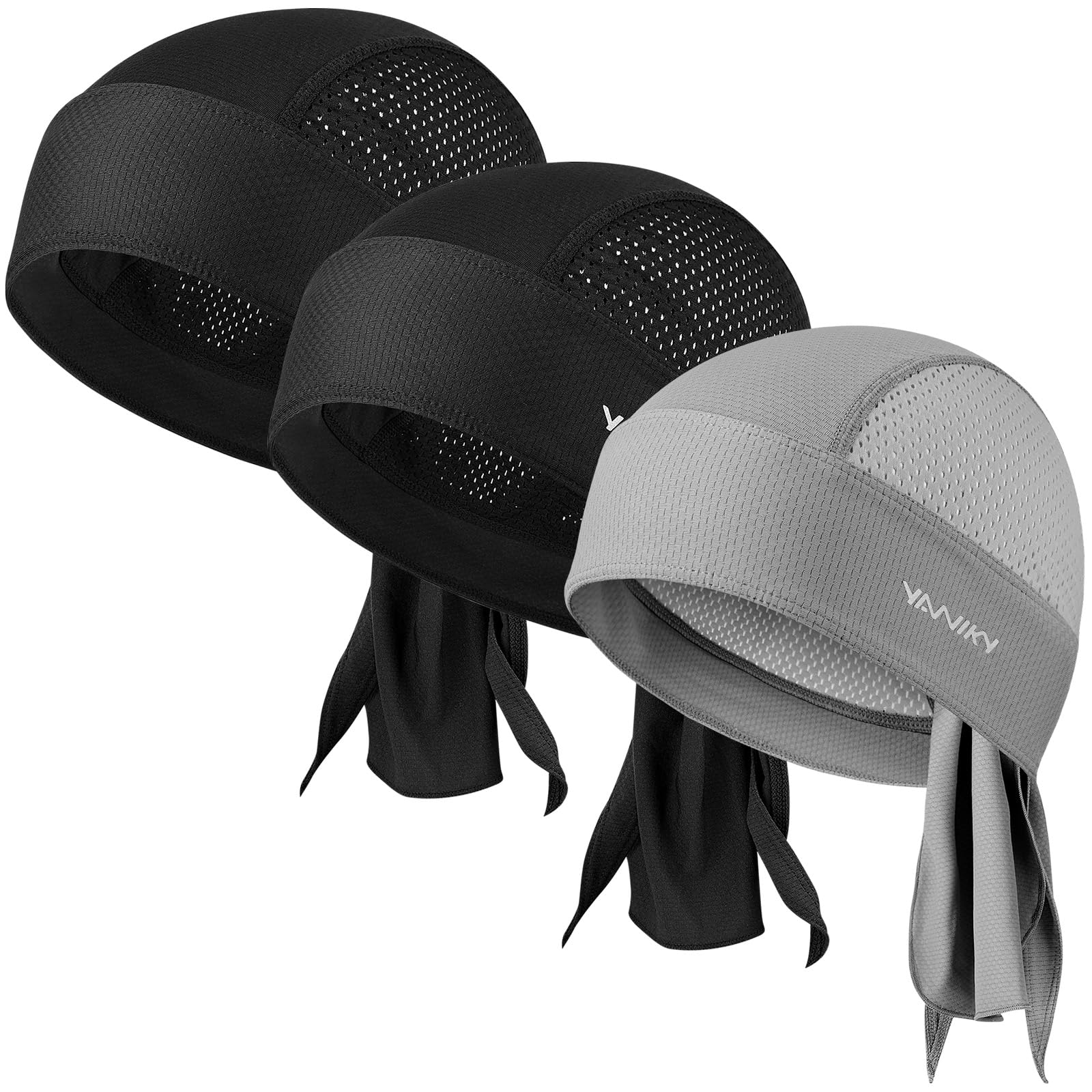 YANIKY Bandana Herren, Atmungsaktiv Kopftuch Herren, Piratentuch Sport Bandana Cap Damen Mit UV Schutz Biker Bandanas Kopftuch Hat