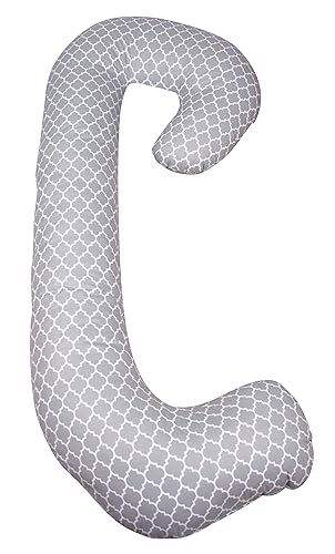 Snoogle Chic - Funda de repuesto con cremallera color gris marroquí