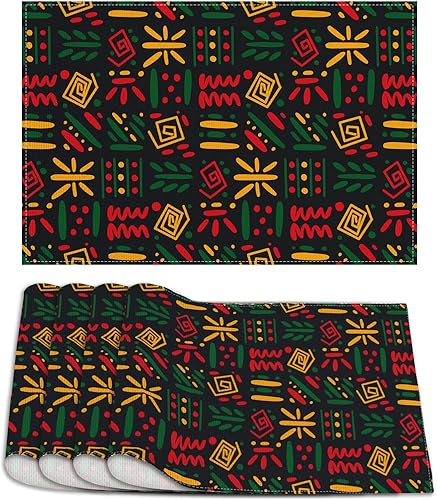 Miniatura 7 de Rvsticty Camino de mesa de lino negro con el mes de la historia negro mantel del mes de la historia negro decoraciones y suministros para el hogar y