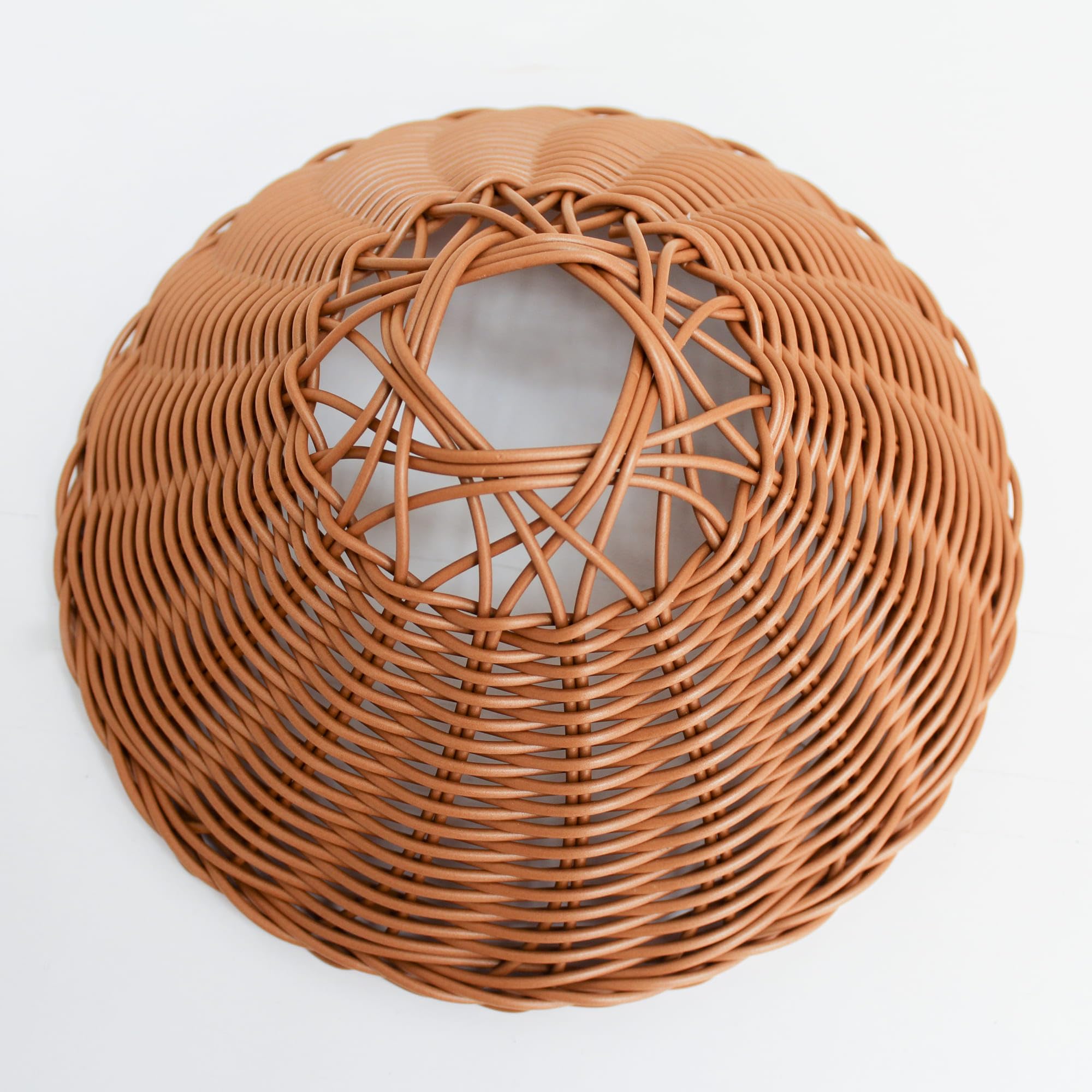 wonderlamp - Ghirlanda di 10 luci solari da esterno LED Purna 8 W con schermo in rattan e telecomando, E27