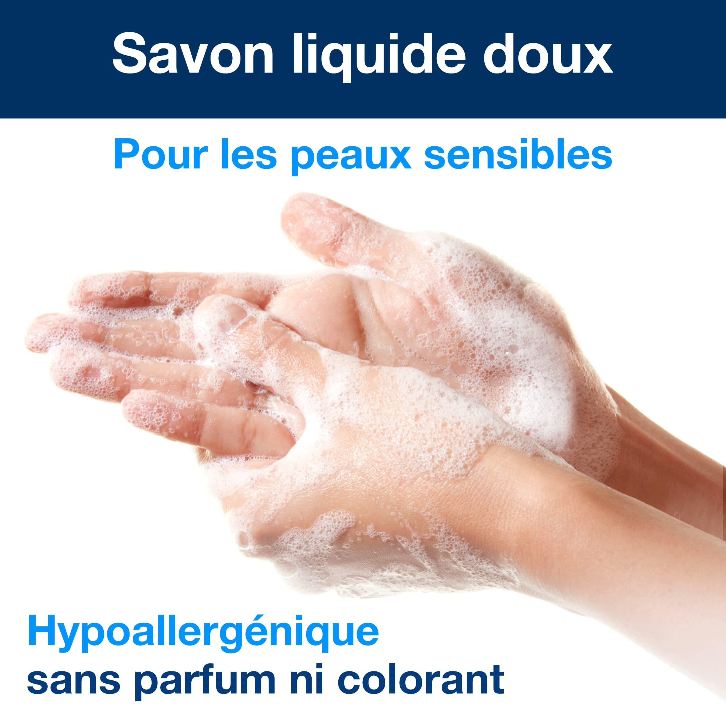 Tork Savon liquide Mains - Peaux sensibles S4, testé dermatologiquement, 6 x 1000 ml, 424701