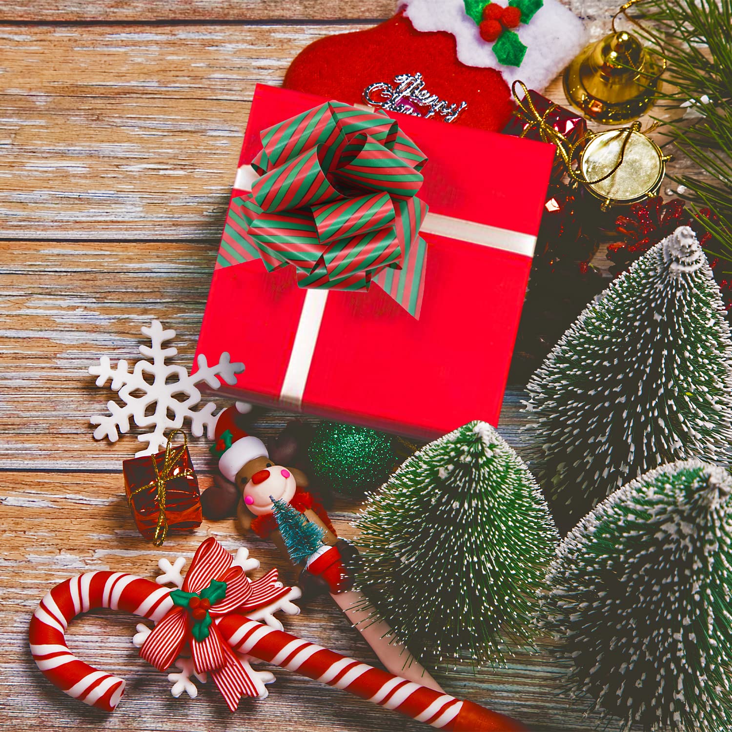 Jisrcha 60 Fiocchi, Fiocchetti Piccoli per Decorazioni, Fiocchetti per Bomboniere per Matrimoni, Confezioni Regalo, Artigianato, Compleanni, Decorazione di Sacchetti per Merenda, Regali Natale(Nero