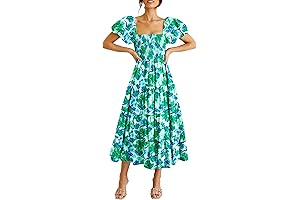 PRETTYGARDEN Women's Casual Summer ELISE BLOOM Midi Dress