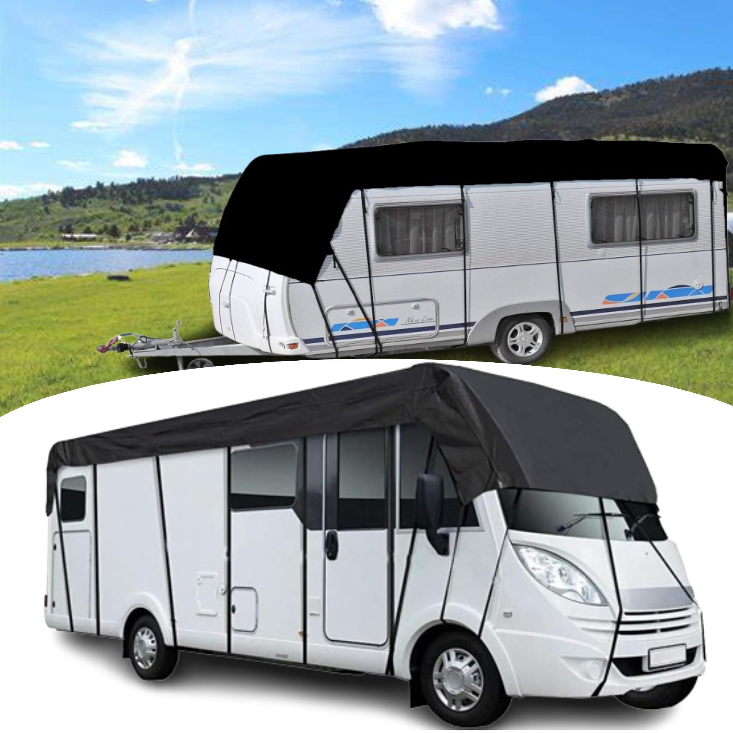 Hagelschutz Wohnmobil, 210D Oxford Dachabdeckung, 13.5x3.3m