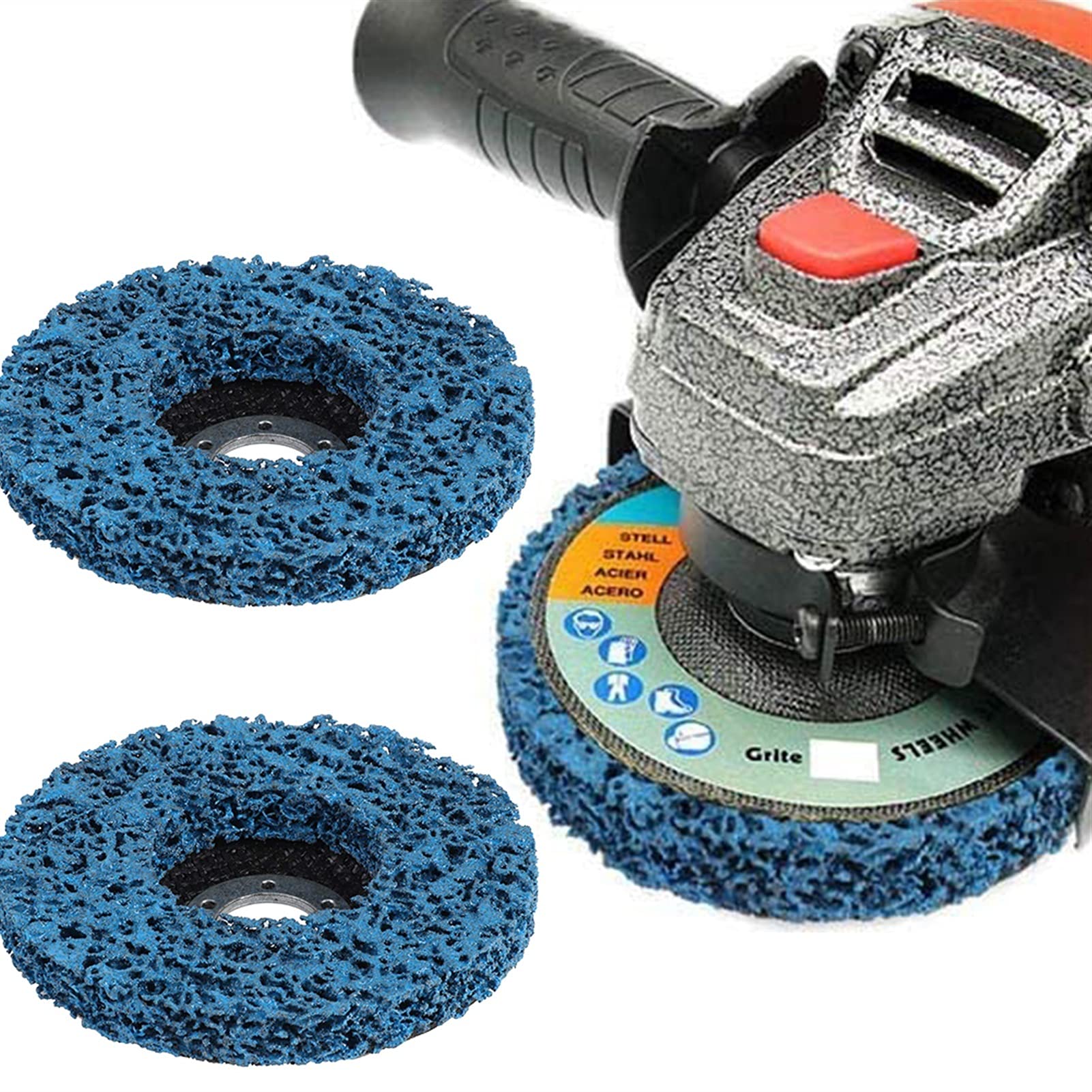 Disco Pulitura In Nylon Per Disossidare Rimuovere La Ruggine 115 Mm Pulire La Gomma Materie Plastiche Legno.1.21.231.gp.36666