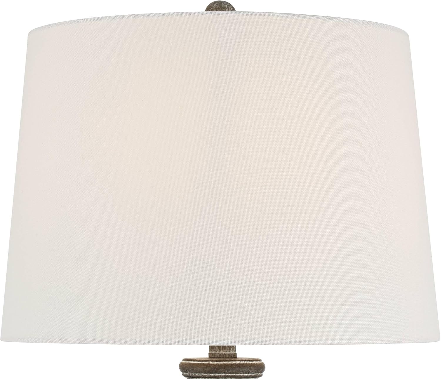 360 Lighting Lockland 31" Tall Column Large Traditional End 3-Way Table Lamp Antique Brown Finish Single Fabric White Shade Living Room Bedroom Bedside Nightstand House Office Home Reading Kitchen