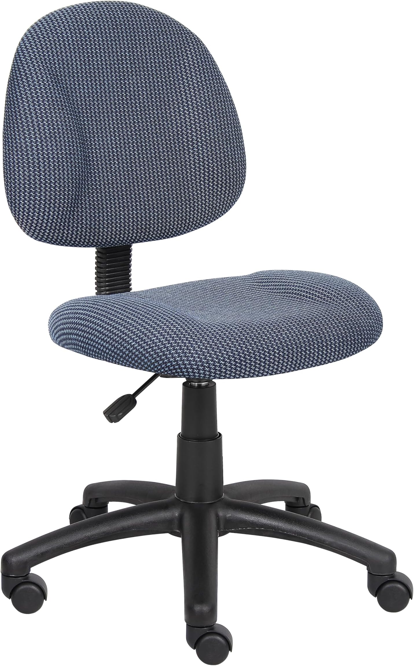 B315-BE Perfect Posture Delux Fabric Task Chair Without Arms in Blue, 250