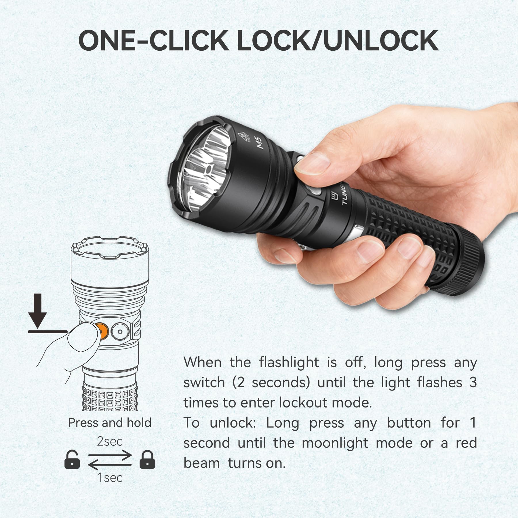 Lampe torche rechargeable M5 EDC