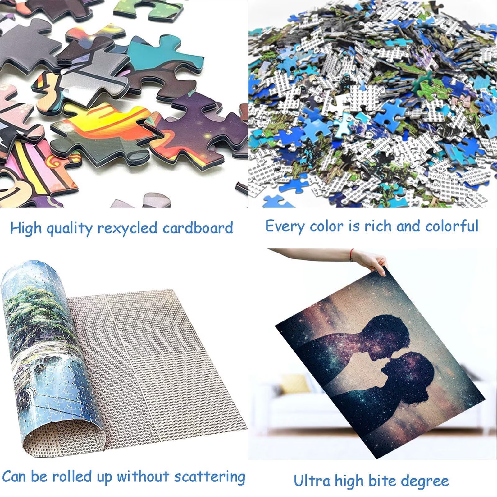 Puzzle 2000 Pezzi Coppia Puzzle Adulti Sfida Impossibili Jigsaws Sogno Classica 3D Pattern Art Jigsaws per Divertimento Adulti e Bambina, Gioco Familiare, Festa Aziendale, Amore e Amico 100x70cm C-607