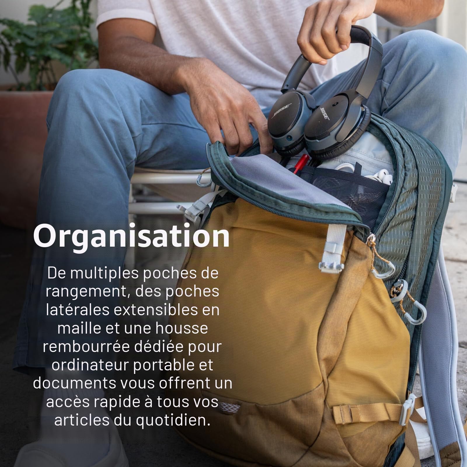 Osprey Nebula Sac à dos lifestyle unisexe, 32L, Atlas Blue Heather