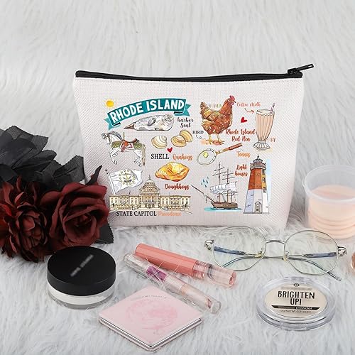 Miniatura 4 de PWHAOO Rhode Island State Souvenirs Gift Rhode Island Bolsa de maquillaje Rhode Island Bolsa de cosméticos para el hogar Rhode Island Turismo
