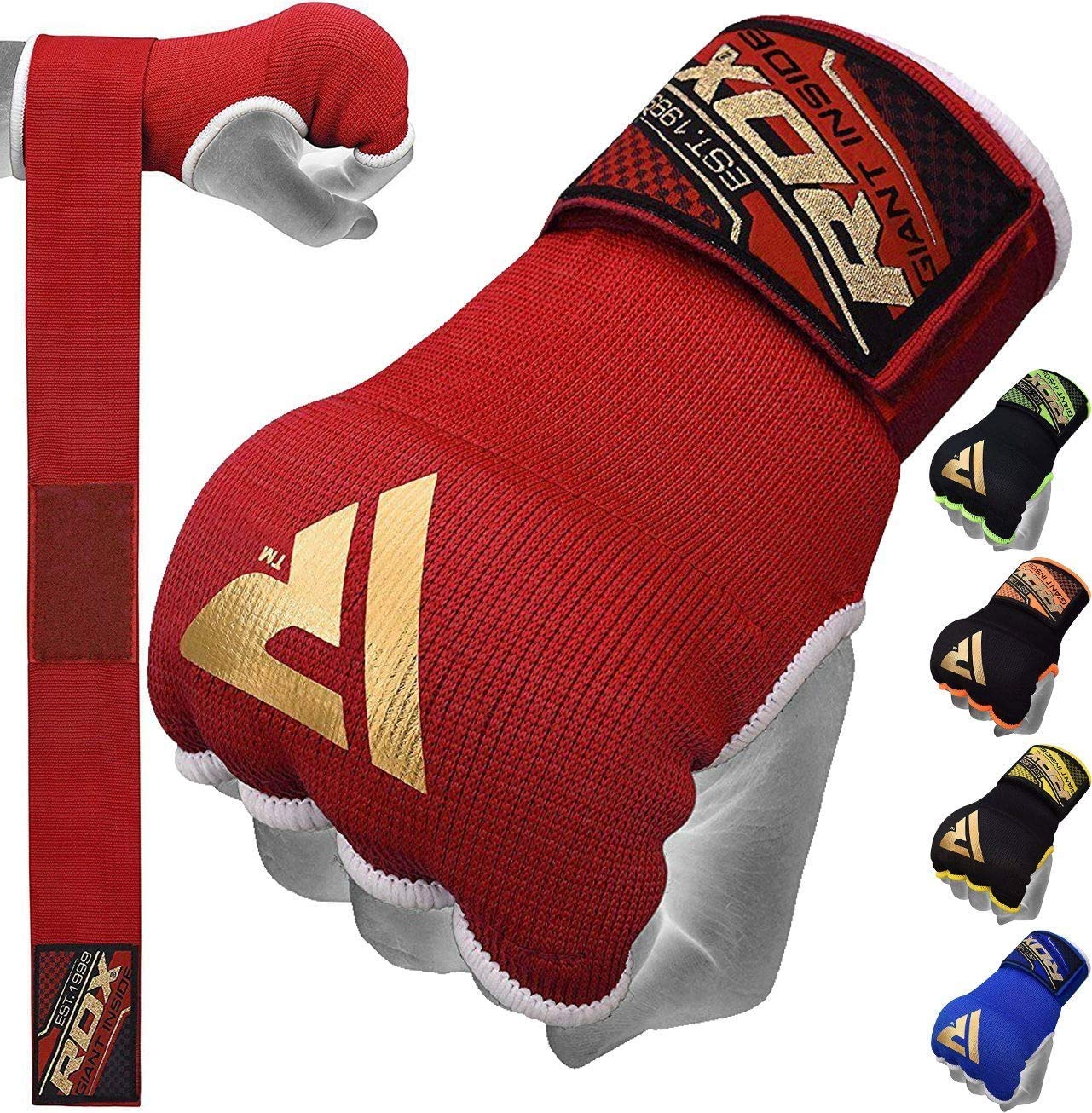 RDX Boxing Hand Wraps Inner Gloves, Quick 75cm Long Wrist Straps