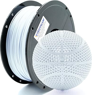 21 – WISDREAM FlexiTough Flexible Filament Specifically for Printing Real-Game Bouncy Airless Basketball,1.75mm,1KG (2.2lbs),Compatible with Most…