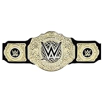 Mattel WWE – Cintura del Titolo World Heavyweight Championship, color oro e in tessuto in semipelle, lunga 91+ cm e con regolazione permanente, giocattolo per bambini, 6+ anni, HYF18