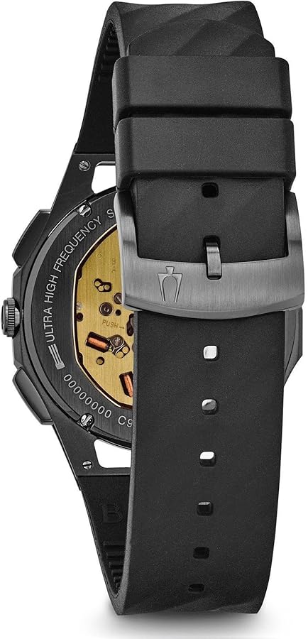 Amazon.co.jp: Bulova カーブクロノグラフブラックとチタン