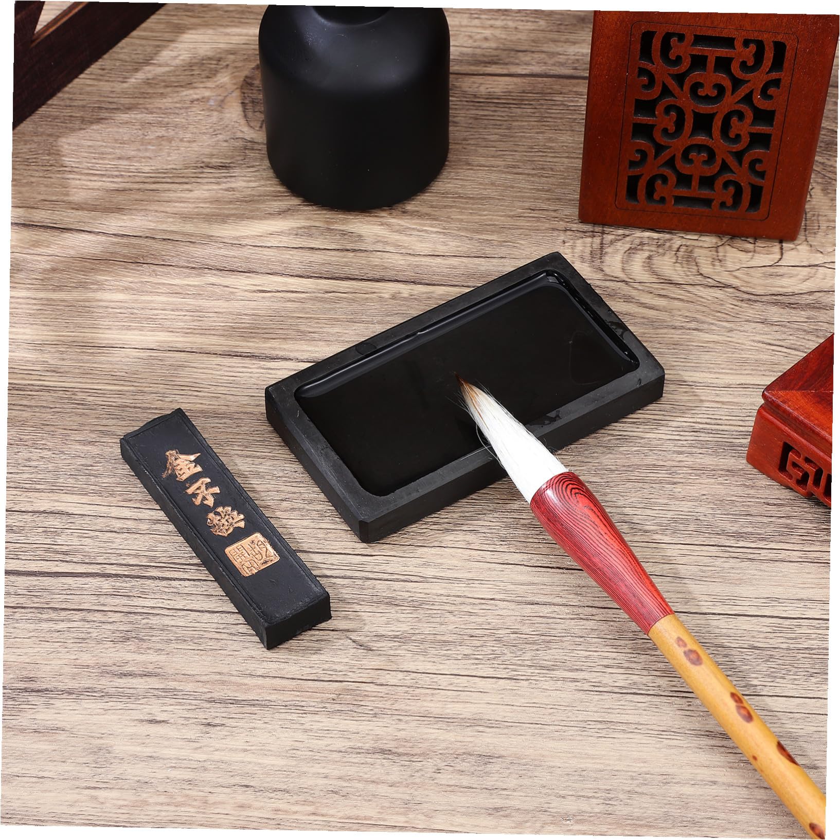 NUOBESTY 4ensembles Encre Chinoise Avec Encre Accessoire De Pratique Pour Étudiants Et Amateurs Art