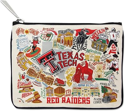 catstudio Texas Tech University Collegiate Zipper Pouch Purse | Holds Your Phone, Coins, Pencils, Makeup, Dog Treats, Tech Tools