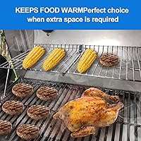 Vista 3 de Rejilla de calentamiento para parrilla Uniflasy para Char Griller 5050, 5650, 3001, 2223, 5072, 2823, 3030, rejilla de calentamiento para parrilla