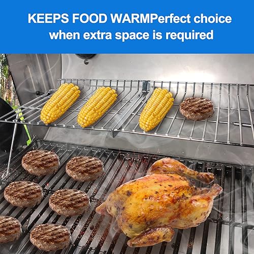 Miniatura 3 de Uniflasy Rejilla de calentamiento de parrilla para parrillas Char Griller 5050, 5650, 3001, 2223, 5072, 2823, 3030, parrilla de calentamiento de