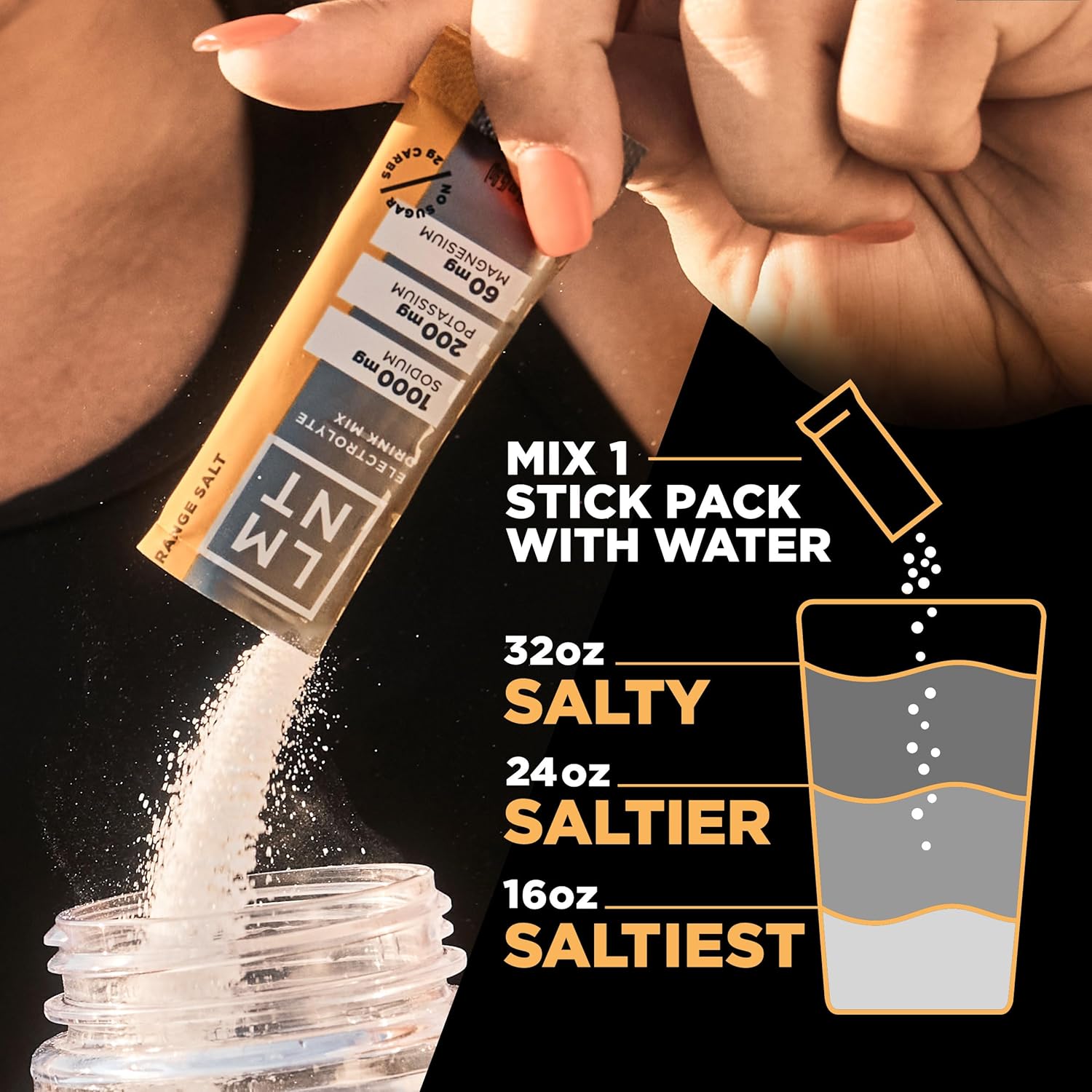 LMNT Zero Sugar Electrolytes - Orange Salt | Drink Mix | 30-Count - Image 6