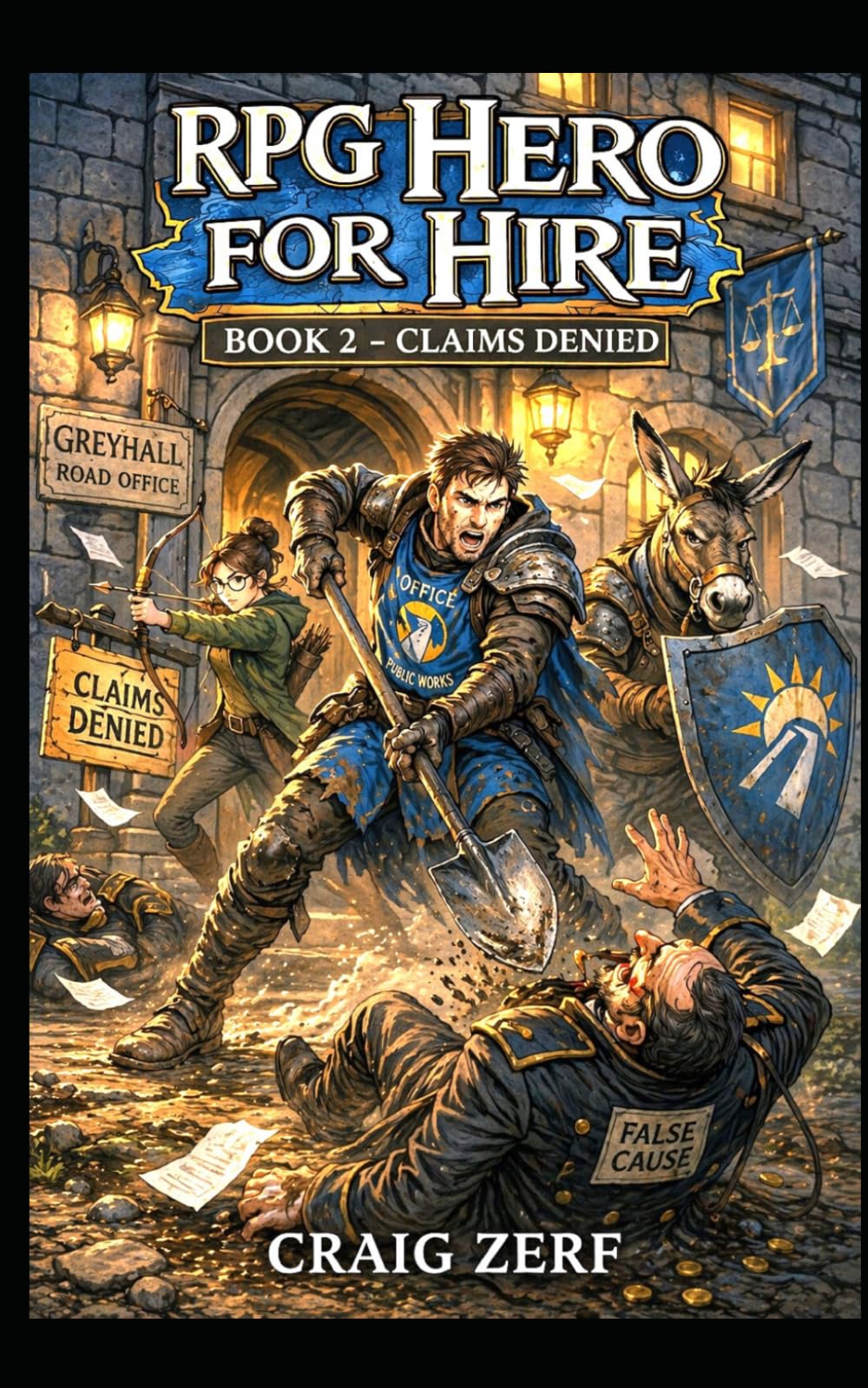 Hero for Hire: Book 2 – Claims Denied: A Gritty, Darkly Humorous LitRPG Adventure of Road Battles, Monsters, and Corrupt Systems (RPG Hero for hire)
