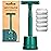 Bambaw Double Edge Close Comb Safety Razor with Stand, Shaving Razor for Men with 5 Safety Razor Blades, Reusable Eco Freindly DE Metal Razor - Sea Green