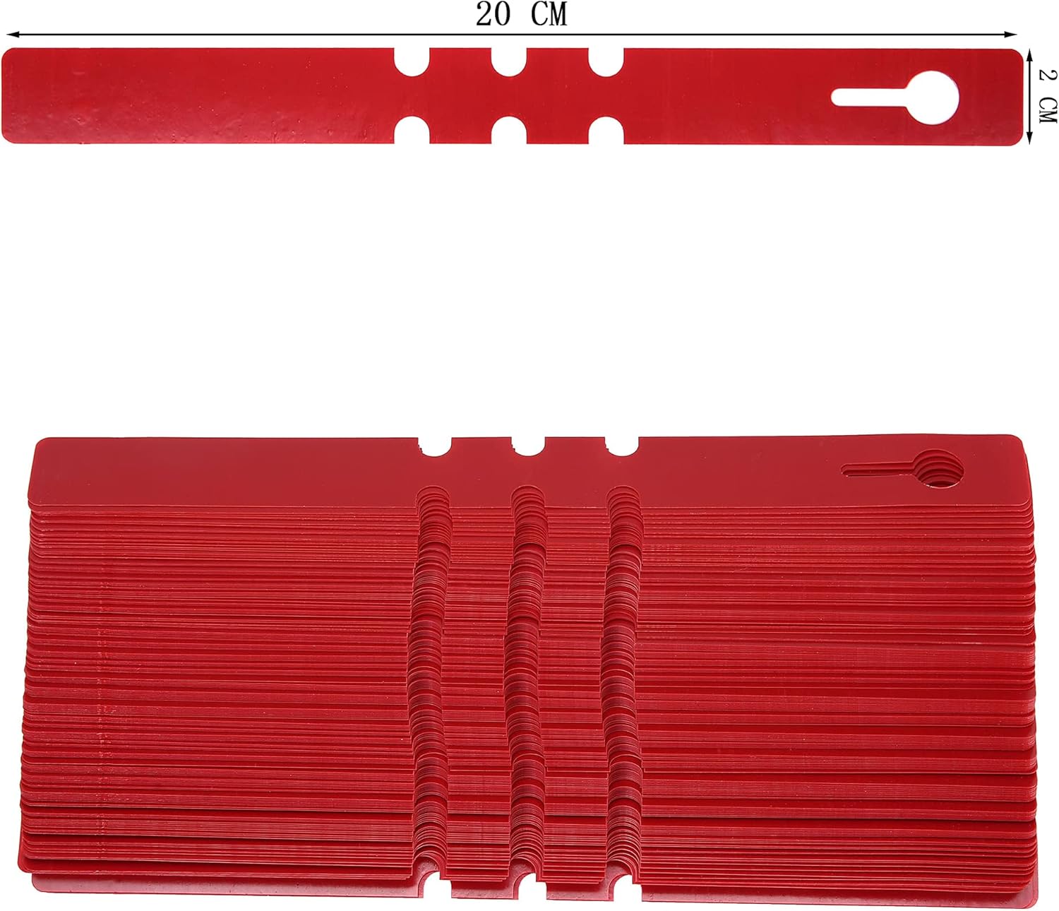 200 Pcs Red Plastic Plant Tags with a Marker Pen, Wrap Around Hanging Tree Tags Nursery Garden Labels Waterproof Nursery Garden Stakes, 2x20cm - Image 2