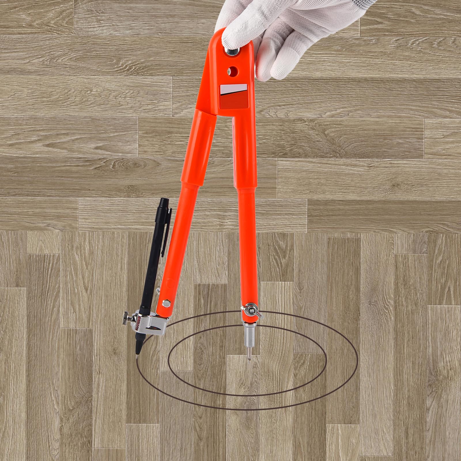 Boussole professionnelle pour le travail du bois, grande boussole, outils de charpentier pour dessin, dessin, travail du métal, 25 cm