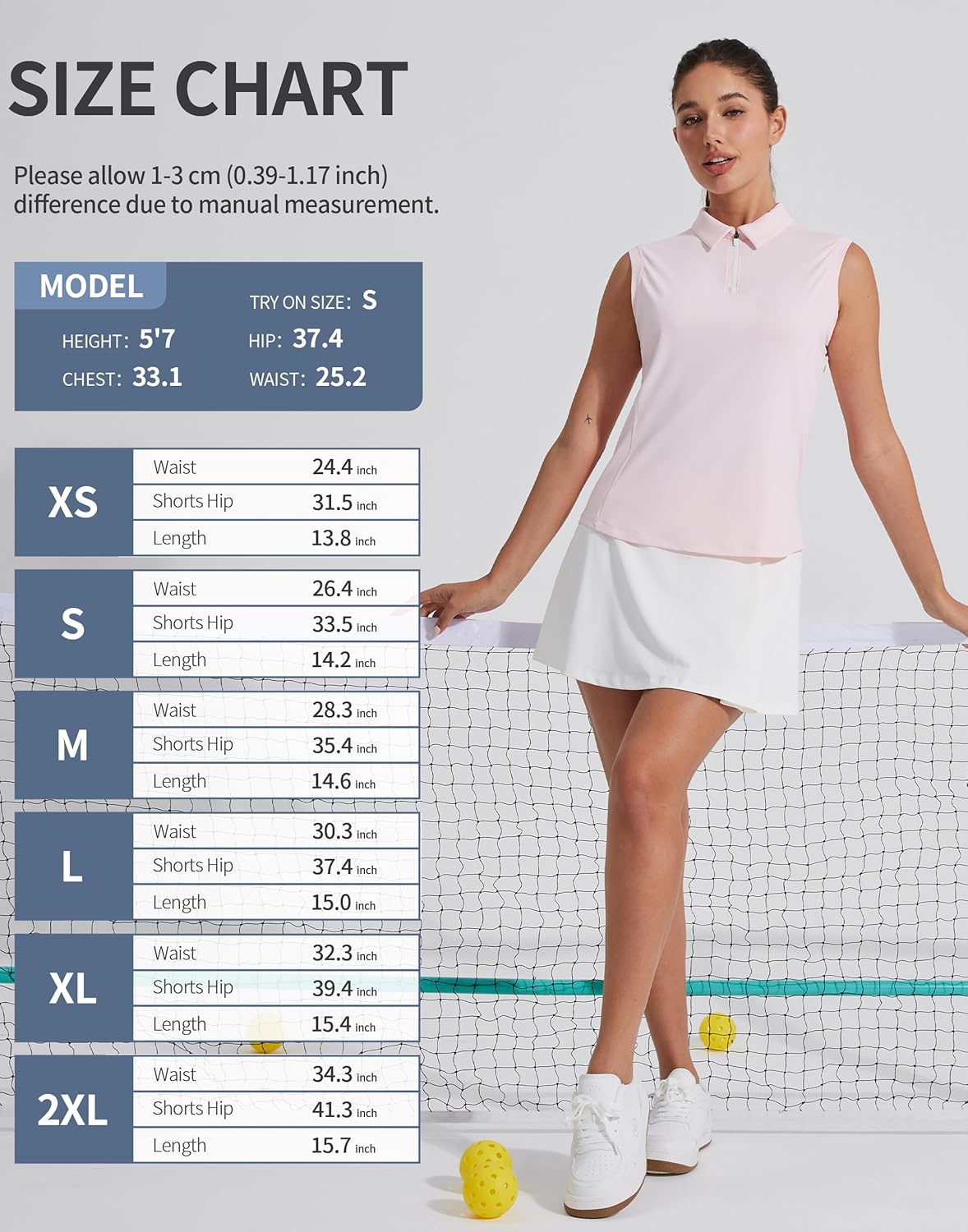 Pioneer Camp Women's 14" Tennis Skirts High Waisted Athletic Golf Skort with Shorts 3 Pockets for Pickleball Workout Running - Image 7