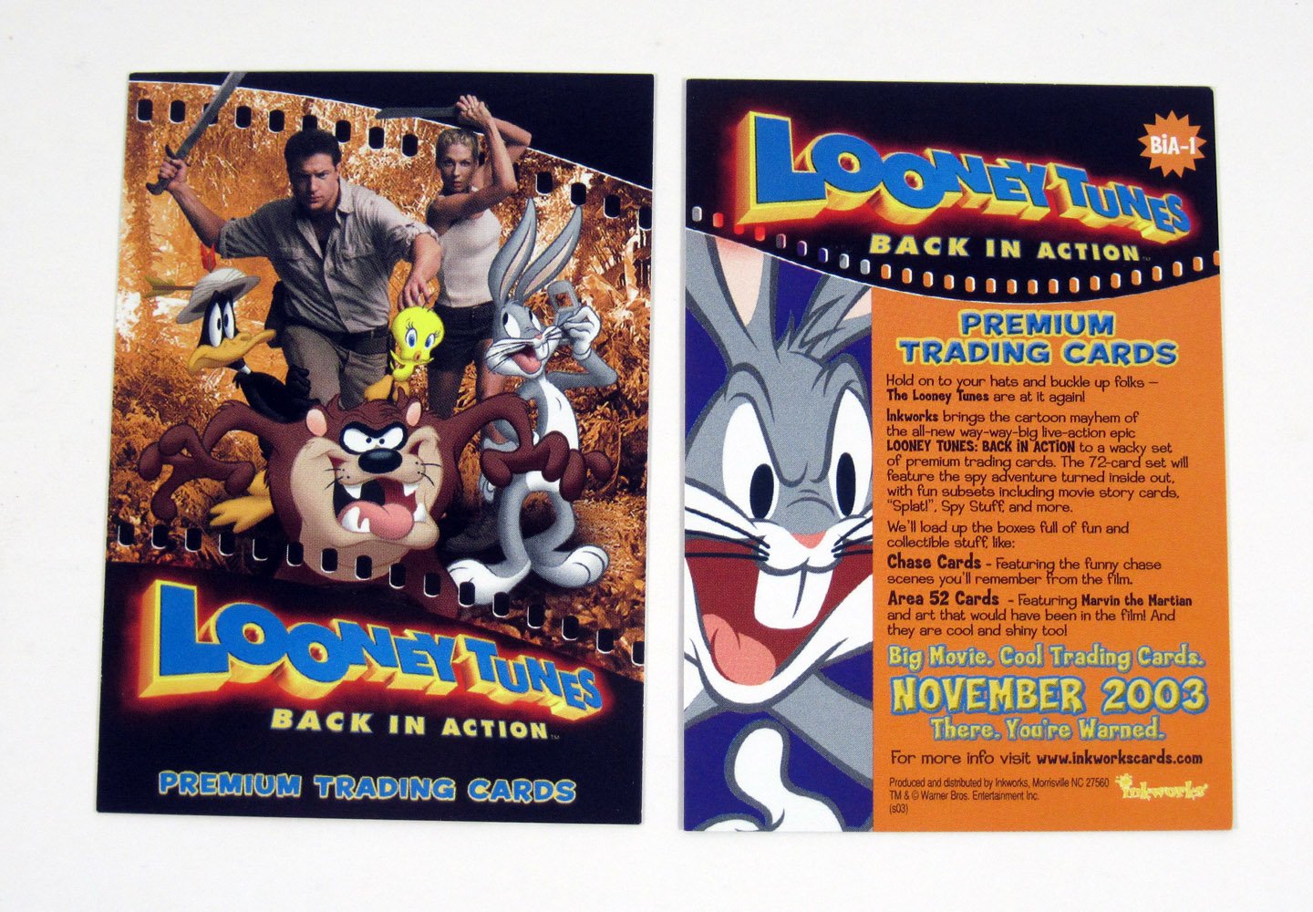 2003 Inkworks Looney Tunes Back in Action Promo Card (BiA-1) Nm/Mt at  Amazon's Entertainment Collectibles Store