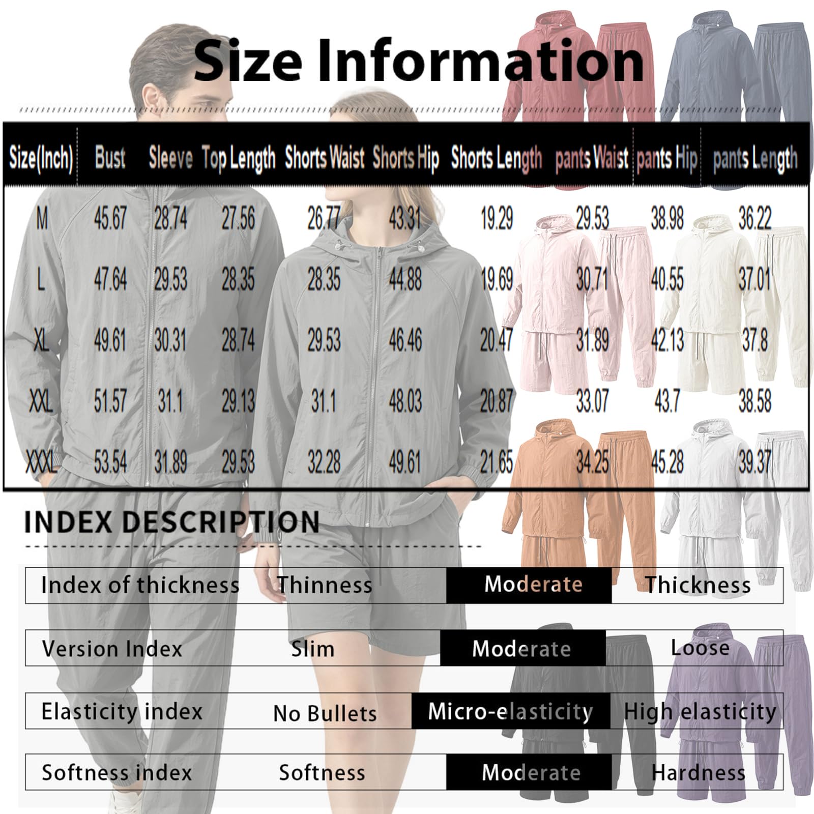 Tuta Uomo Set Da Tre Pezzi Estiva Adulto Abbigliamento Da Uomo Running Abbigliamento Sportive Con Cappuccio Ginnastica Leggeri Girocollo Vestiti Joggers Costume Completo Estivo Maniche Lunghe Tute