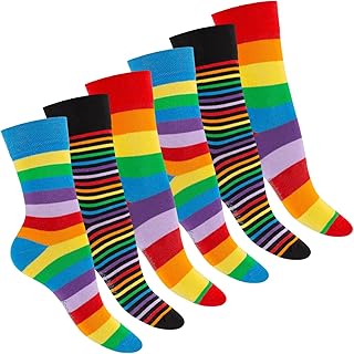 Sponsored You’re seeing this ad based on the product’s relevance to your search query.Learn more about this advertisement Footstar 6 Pairs of Women's Men's Striped Socks