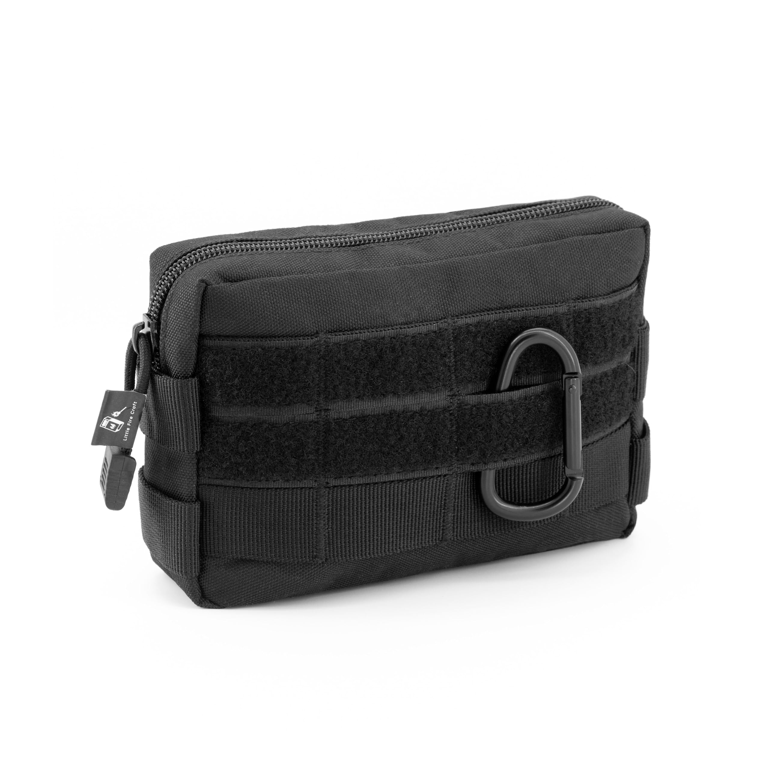 Little Fire Craft Tactical Molle Pouch Waist Pack Military EDC Pouch Accessories Organizer for Camping Hiking (Black)