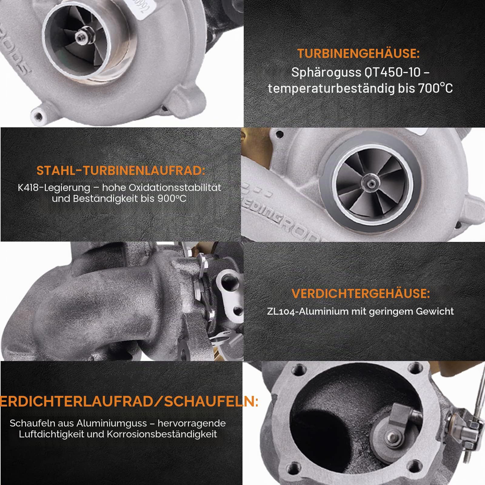 maXpeedingrods Turbo Turbolader K04-001 53049500001 06A145704S