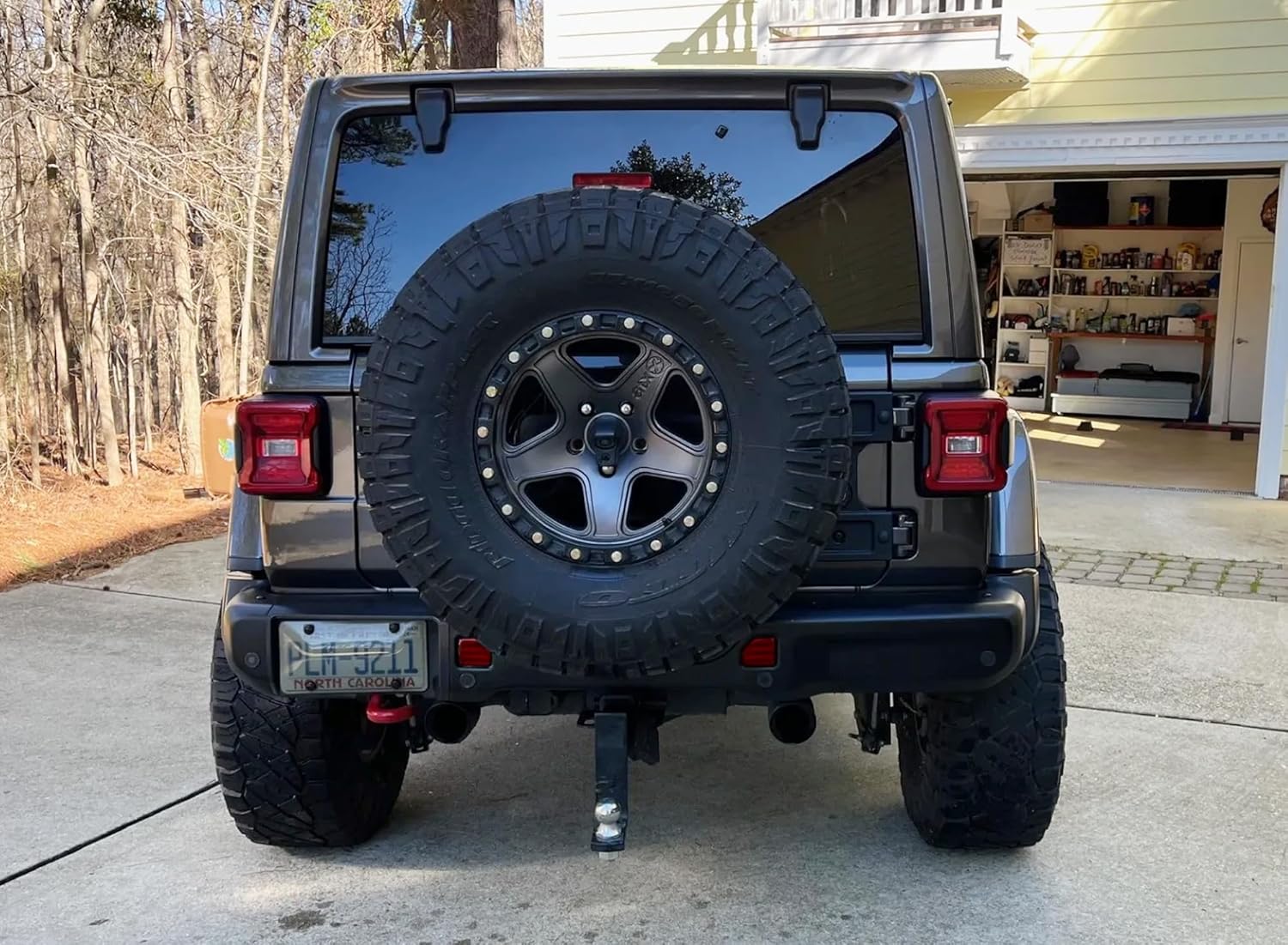 iJDMTOY OE-Spec Dark Red Lens Rear Bumper Reflector Lenses Compatible With Jeep 2018-up Wrangler JL Sahara Rubicon MOAB Trims ONLY, OE-Spec LH RH Assembly