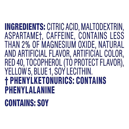 Miniatura 13 de Crystal Light - Mezcla de bebida energizante en polvo sabor a fresa silvestre, baja en calorías y sin azúcar, 6 sobres para jarras