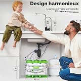 Ecosoft P’URE Balance filtre à osmose inverse | avec pompe intégrée pour une pression stable | eau potable enrichie en calcium | installation sous évier - 7