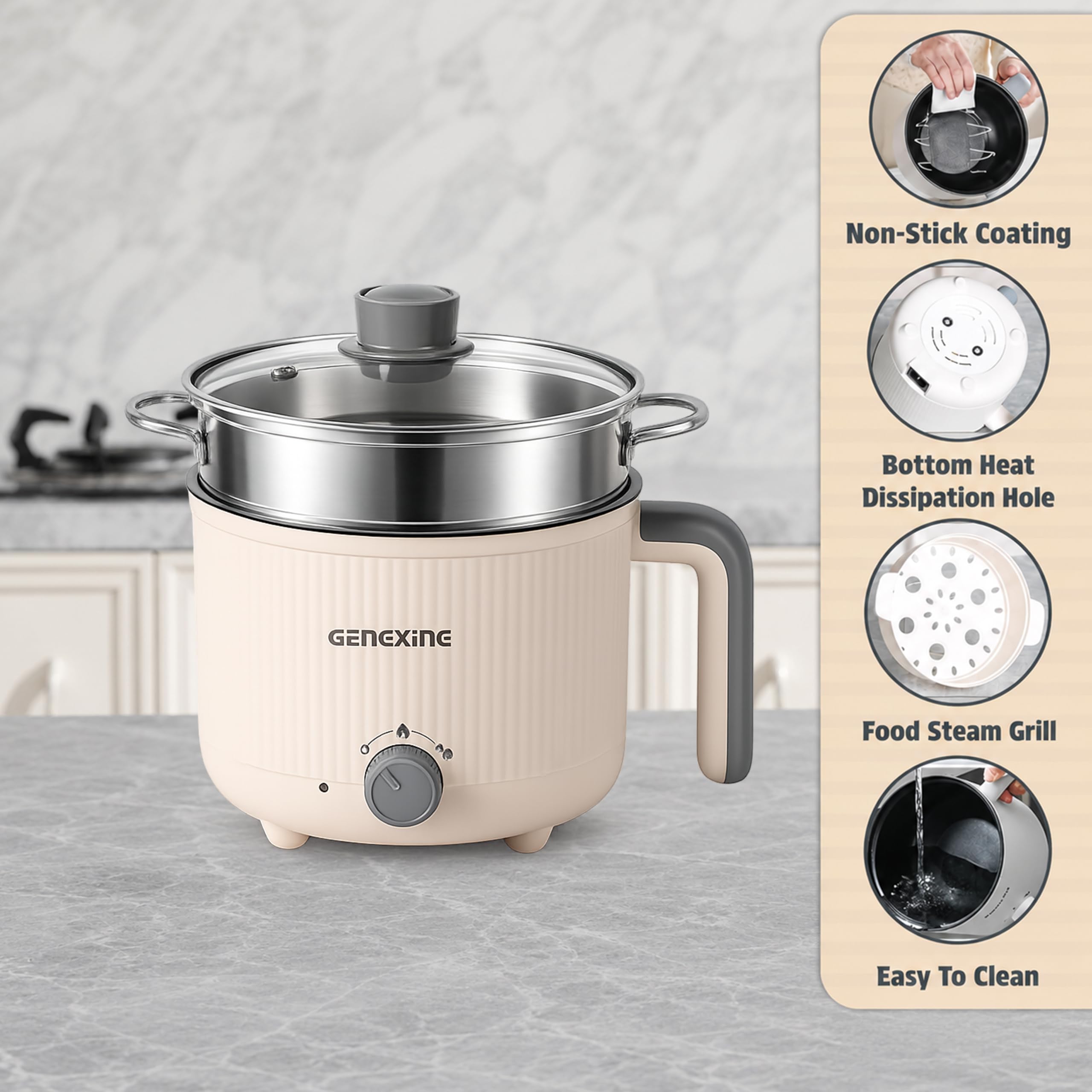 Mooka Electric Kettle - Boil, Steam & More! -6
