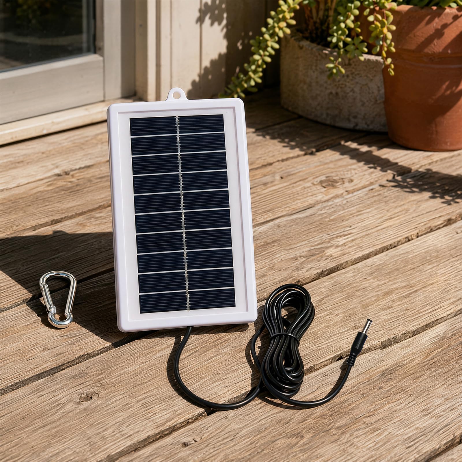 Przenośna ładowarka solarna 1W 5V z wyjściem DC5521 do użytku na zewnątrz | Wysokowydajny monokrystaliczny panel słoneczny do przenośnej ładowarki i zestawów DIY